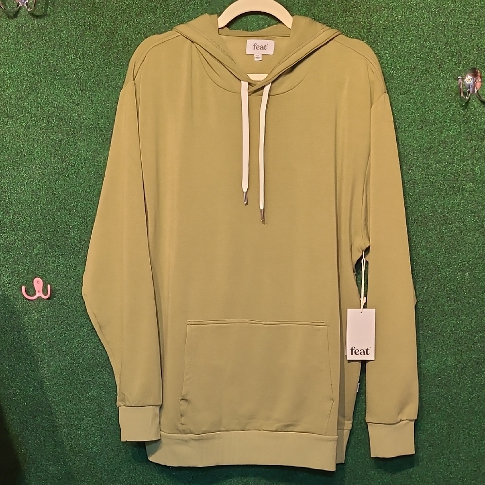 490 Feat Men's Olive Hoodie Sweater